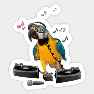 Blue-and-yellow Macaw Sticker